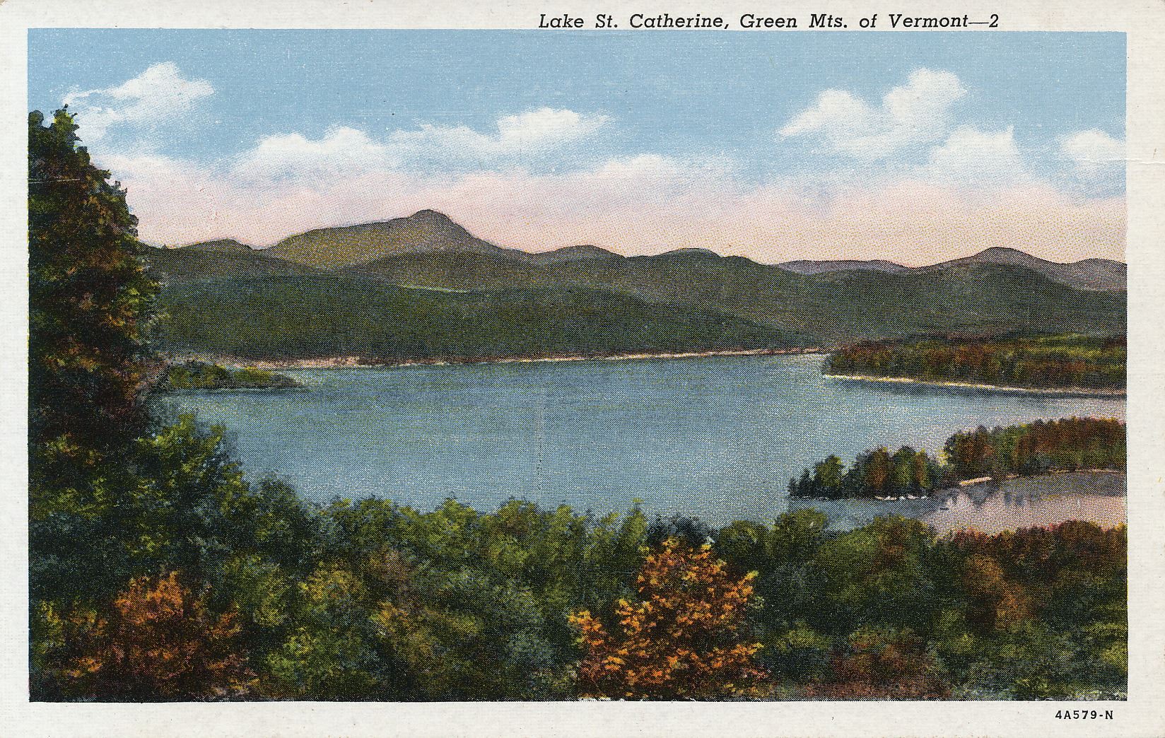 Vintage postcard of Lake St. Catherine - 2022 Membership Drive