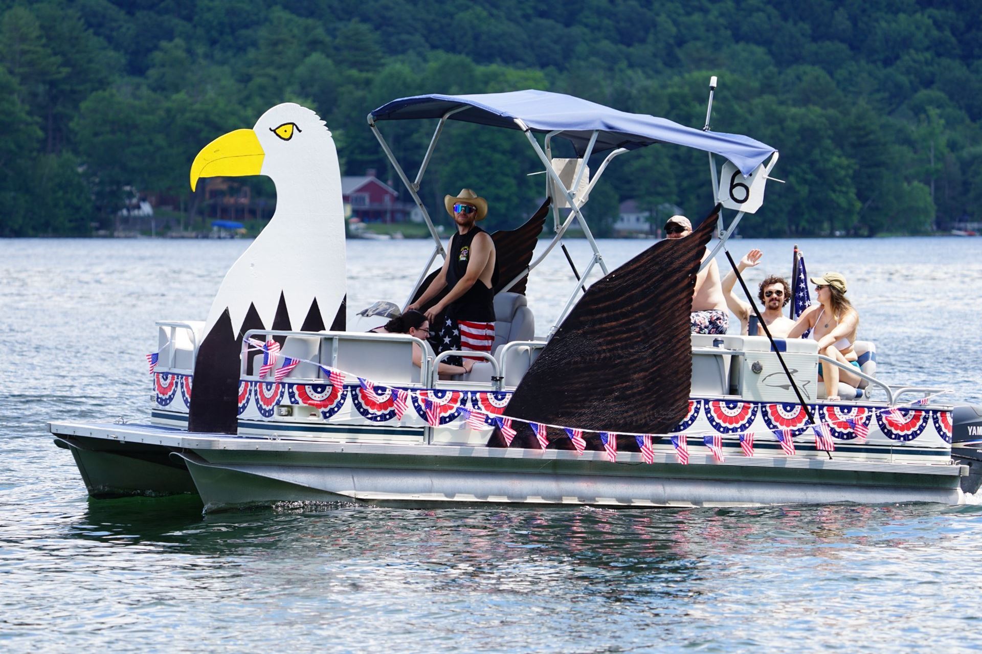 Most Patriotic: 1st Place: Boat #6 - God Bless America - Adam Wunderlich 
