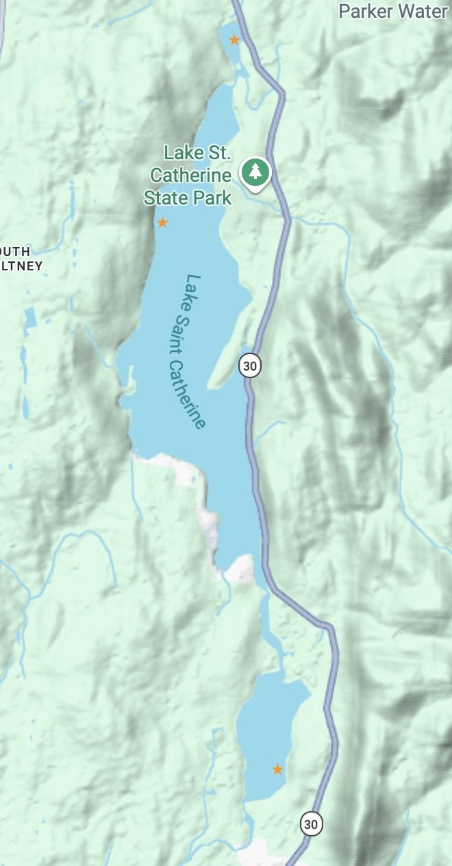 Lake St. Catherine - In-Lake Logger map